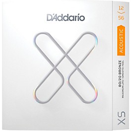 D'Addario XS Acoustic 80/20 Bronz... D'Addario XS Acoustic 80/20 Bronze Coated Guitar Strings Light Top/Medium Bottom (12-56)