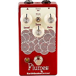 EarthQuaker Devices Plumes Small Signal Shredder Overdrive Effects Pedal Cherry Bomb