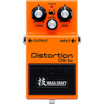 Boss Ds-1W Distortion Waza Craft Effects Pedal Orange for sale