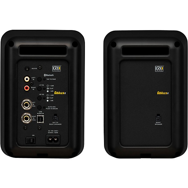 KRK GOAUX4 4" Powered Portable Studio Monitor (Pair) Black