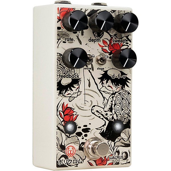 Walrus Audio Polychrome Analog Flanger Reflections of Kamakura Series Effects Pedal White