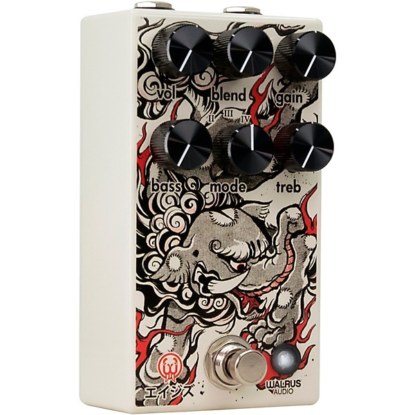 Walrus Audio Ages Five-State Overdrive Reflections of Kamakura Series Effects Pedal White