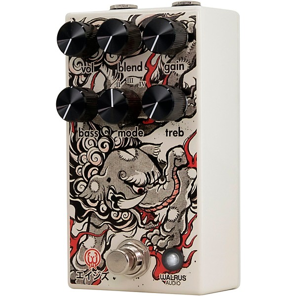 Walrus Audio Ages Five-State Overdrive Reflections of Kamakura Series Effects Pedal White