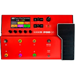 Line 6 POD Go Limited-Edition Guitar Multi-Effects Processor Red