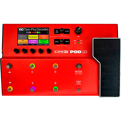 Line 6 Pod Go Limited-Edition Guitar Multi-Effects Processor Red for sale