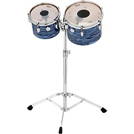 Pearl President Series Deluxe Concert Tom... Pearl President Series Deluxe Concert Tom Set With Double Tom Stand Ocean Ripple