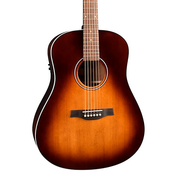 Seagull Maritime SWS Mahogany GT Presys II Dreadnought Acoustic-Electric Guitar Burnt Umber