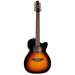 Open Box Seagull S12 CH CW GT Presys II 12-String Cutaway Acoustic-Electric Guitar Level 2 Sunburst 197881151621