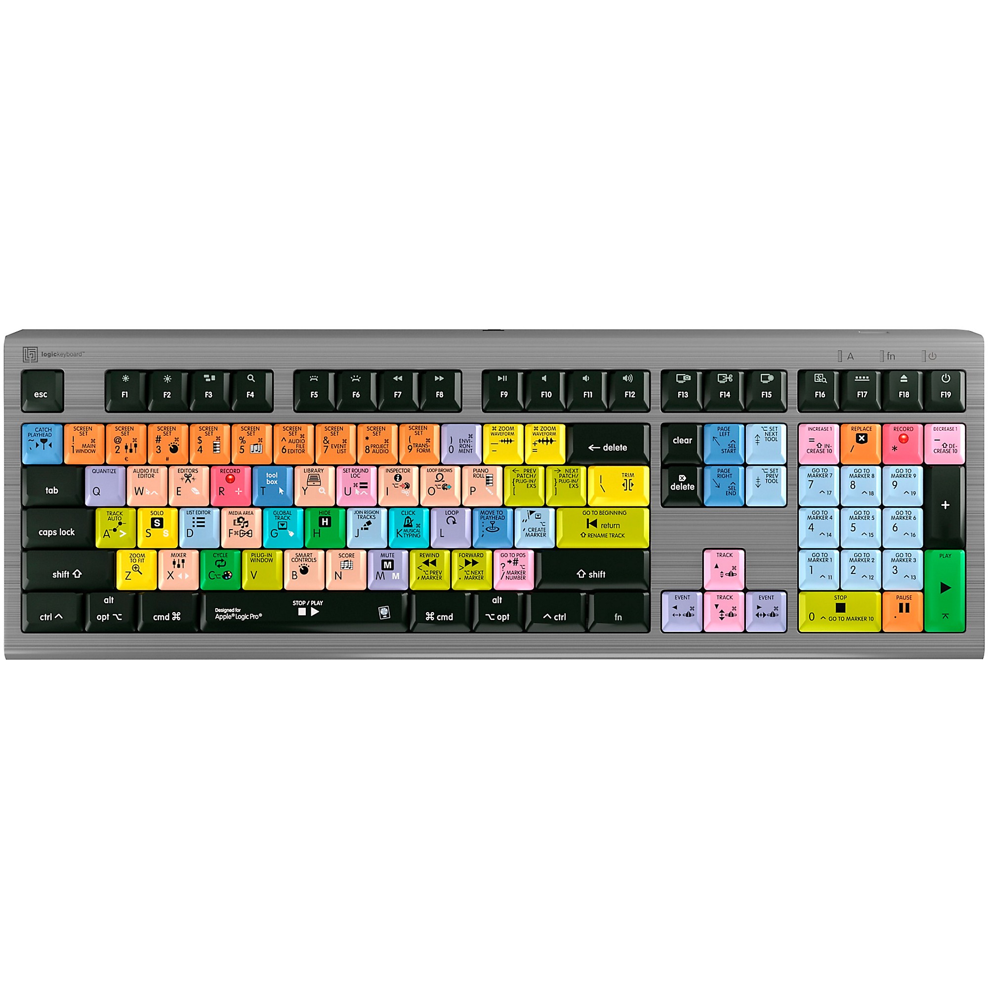 Logickeyboard Apple Logic Pro X2 MAC Astra 2 US Mac Backlit ASTRA