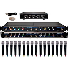 VocoPro USB-ACAPELLA-16 16-Channel Wireless Microphone/USB Interface Package, 902-927.2mHz