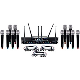VocoPro USB-ACAPELLA-12 12-Channel Wireless Microphone/USB Interface Package, 902-927.2mHz