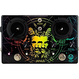 Walrus Audio Janus Fuzz/Tremolo With Joystick Control Anniversary Edition (Black/Rainbow) Effects Pedal Black