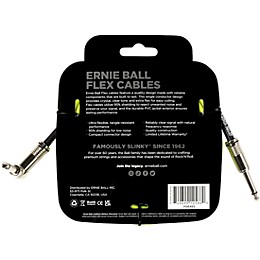 Ernie Ball Flat Ribbon Stereo Patch Cable, Single 10 ft. Green