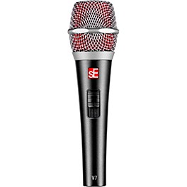 sE Electronics V7 SWITCH Dynamic Supercardioid Microphone With On/Off Switch Black