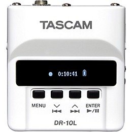 TASCAM DR-10L Micro Recorder With Lavalier Microphone White