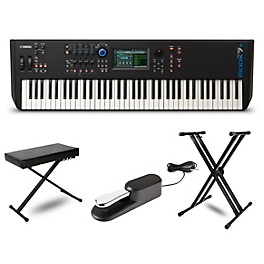 Yamaha MODX7+ Synthesizer With Stand, Bench and Sustain Pedal