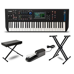 Yamaha MODX6+ Synthesizer With Stand, Bench and Sustain Pedal