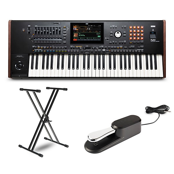 KORG Pa5X 61-Key Arranger With Stand and Pedal