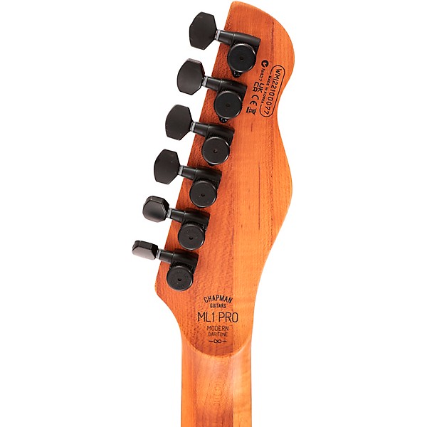 Chapman ML1 Baritone Pro Modern Electric Guitar Cyber Black Satin Metallic