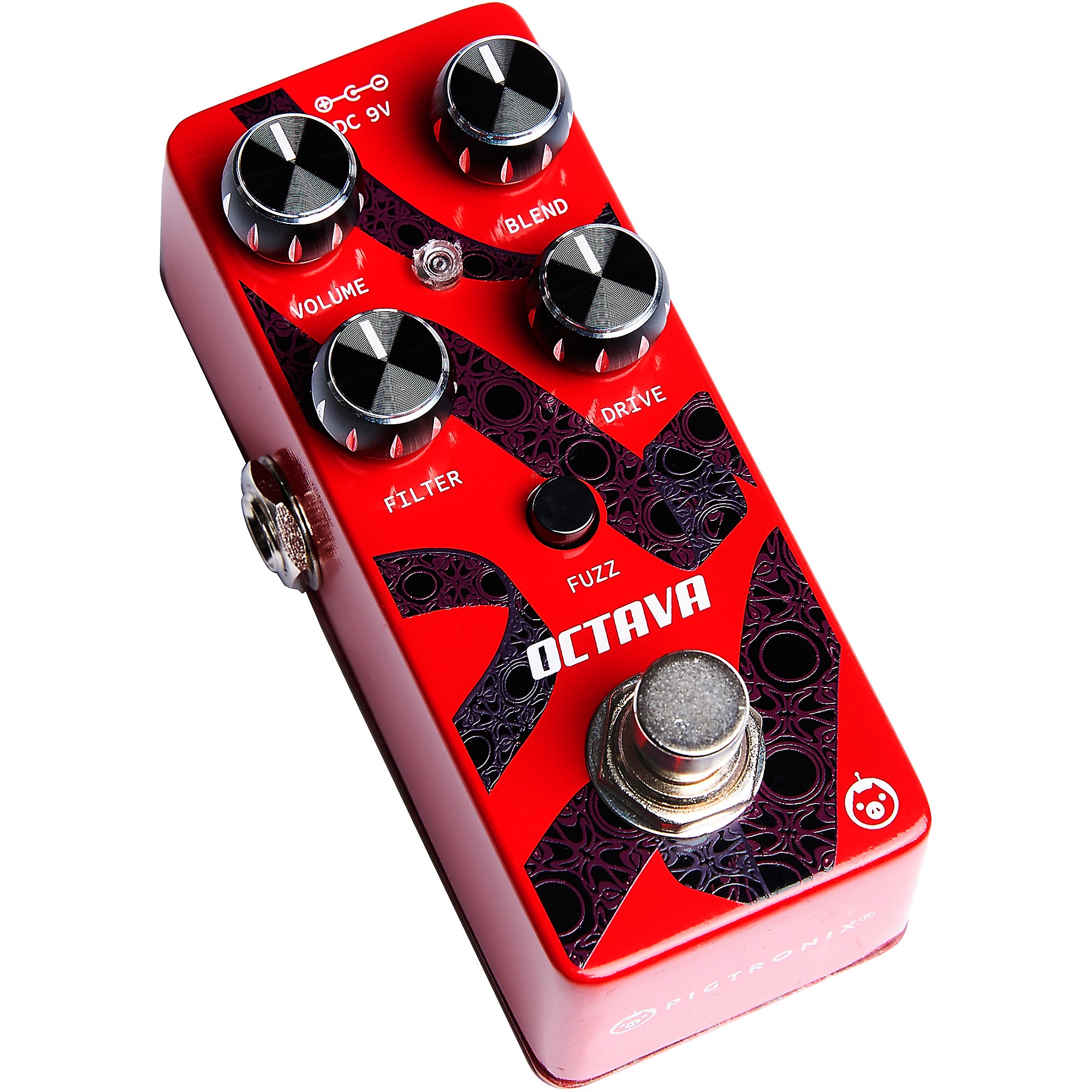ギター Pigtronix Octava Octave Fuzz Pigtronix Octava Micro Fuzz & Distortion Effects Pedal Red