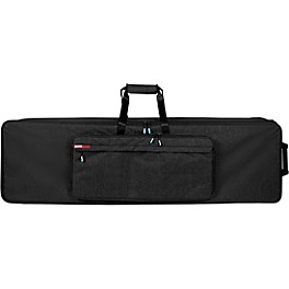 Gator GKP88-BLK Semi-Rigid Lightweight Pro Wheeled Case for 88-Note Keyboards; Charcoal Black With Electric Blue Interior