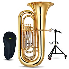 Yamaha YBB-321WC Series 4-Valve 4/4 BBb Tuba With Tuba Essentials Stand Pack