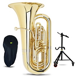 Miraphone 1291 Series 4-Valve 4/4 BBb Tuba With Tuba Essentials Stand Pack