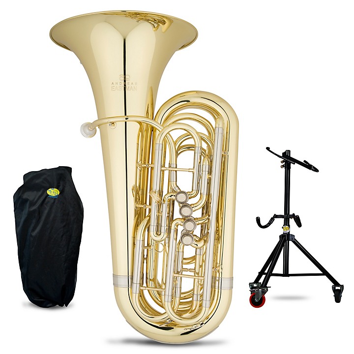 Eastman EBB226 Student Series 4-Valve 3/4 BBb Tuba with Tuba Essentials ...