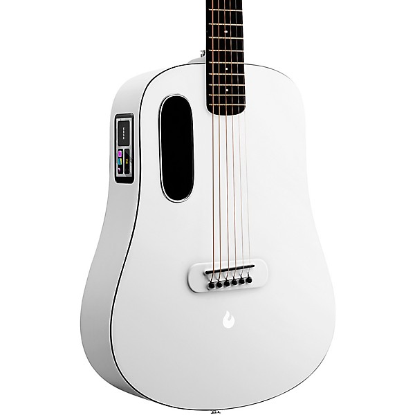 LAVA MUSIC Blue Lava Touch Acoustic-Electric Guitar With Lite Bag Sail White
