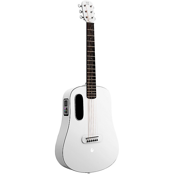 LAVA MUSIC Blue Lava Touch Acoustic-Electric Guitar With Lite Bag Sail White