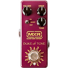 Open Box MXR Duke of Tone Overdrive Effects Pedal Level 1 Purple