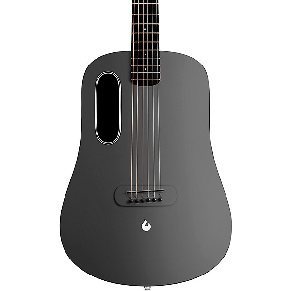 LAVA MUSIC Blue Lava Touch Acoustic-Electric Guitar With Airflow Bag Midnight Black