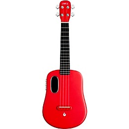 LAVA MUSIC U 26" FreeBoost Acoustic-Electric Ukulele With Space Bag Sparkle Red