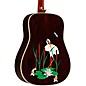 Martin Limited-Edition D-45 Harvey Leach Lotus Flower Acoustic Guitar Natural