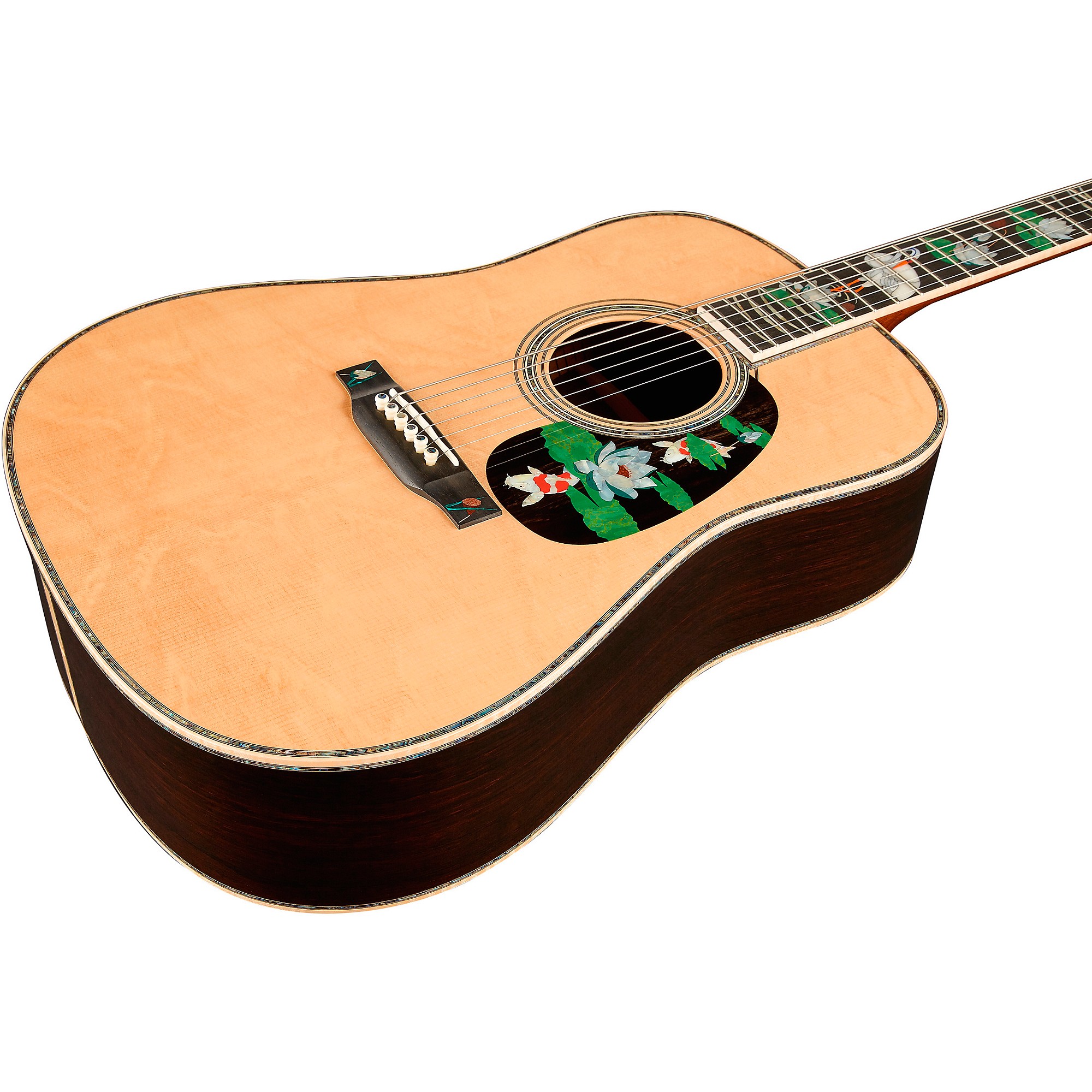 Platinum Martin Limited-Edition D-45 Harvey Leach Lotus Flower