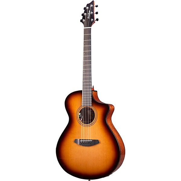Breedlove Organic Solo Pro CE Red Cedar-African Mahogany Concert Acoustic-Electric Guitar Edge Burst