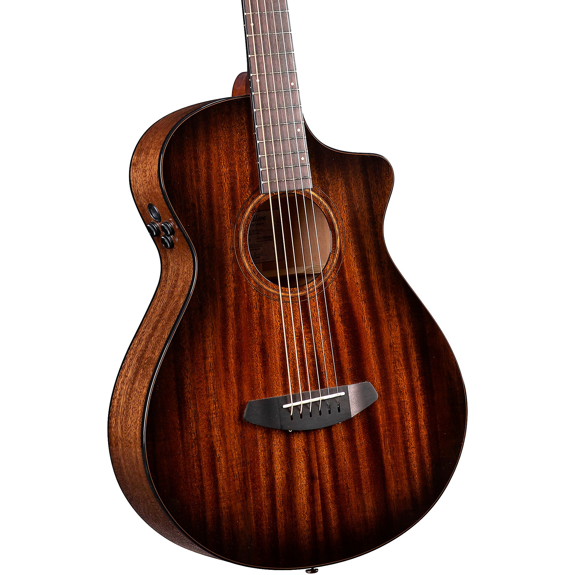 Breedlove Organic Wildwood Pro CE All-African Mahogany Concertina