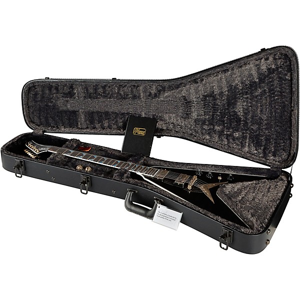 Gibson Custom Dave Mustaine Limited-Edition Flying V EXP Electric Guitar Ebony