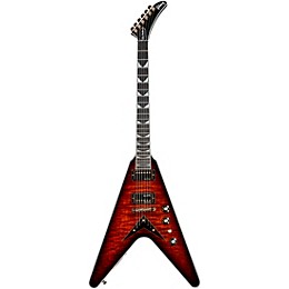 Gibson Custom Dave Mustaine Limited-Edition Flying V EXP Electric Guitar Red Amber Burst