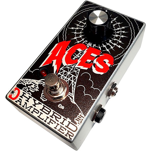 Daredevil Pedals ACES Hybrid Amplifier Effects Pedal Black and Red