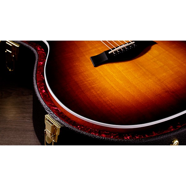Taylor 224ce Urban Ash DLX Limited-Edition Grand Auditorium Acoustic-Electric Guitar Tobacco Sunburst