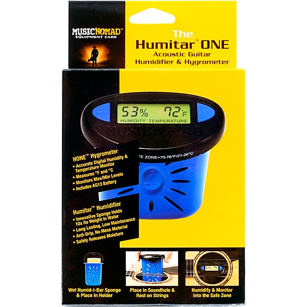 Music Nomad Humitar ONE Acoustic Guitar Humidifier & Hygrometer