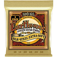 Ernie Ball 2047 Earthwood 80/20 Bronze Silk and Steel Extra