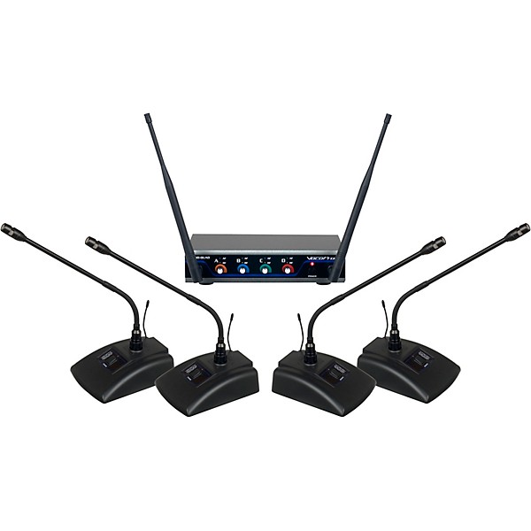 Open Box VocoPro USB-CONFERENCE-4 4-User Wireless Microphone/USB Interface Package, 902-927.2mHz Level 1