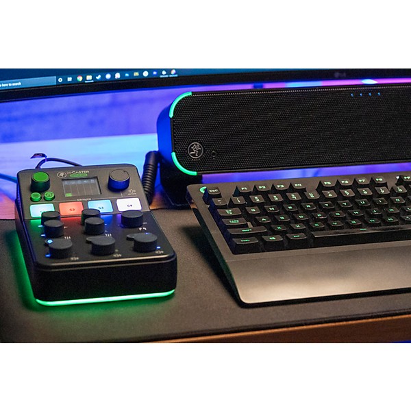 Open Box Mackie MCaster Studio Live Streaming Mixer Level 1 Black