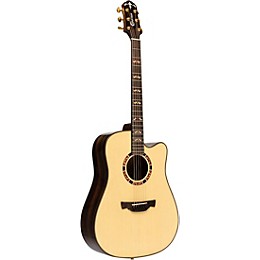 CRAFTER Stage Pro D-22ce Engelmann Spruce-Macassar Dreadnought Acoustic-Electric Guitar Natural