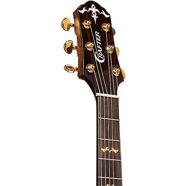 CRAFTER Stage Pro D-22ce Engelmann Spruce-Macassar Dreadnought Acoustic-Electric Guitar Natural