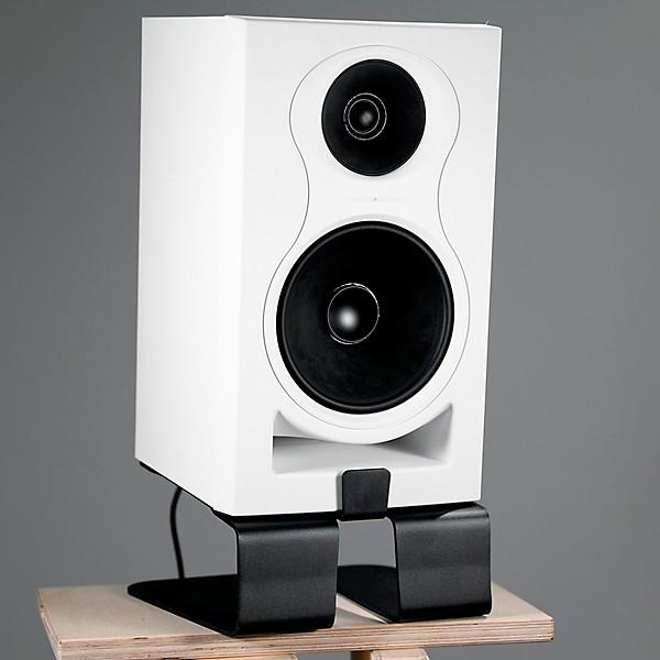 SOUNDRISE BIG-5 Large Speaker Stands for 8 inch or Larger Studio Monitors for Desk Floor Vibration Dampening Black