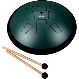 Sela Melody Tongue Drum 10" C Golden Gate Dark Green