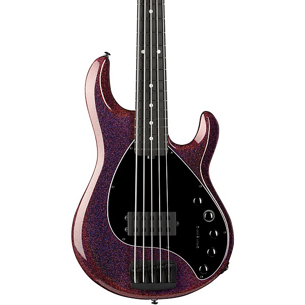 Ernie Ball Music Man DarkRay 5 H Ebony Fingerboard 5-String Electric Bass Dark Rainbow